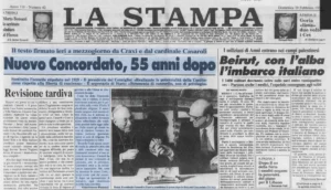 La Stampa Concordato 1984
