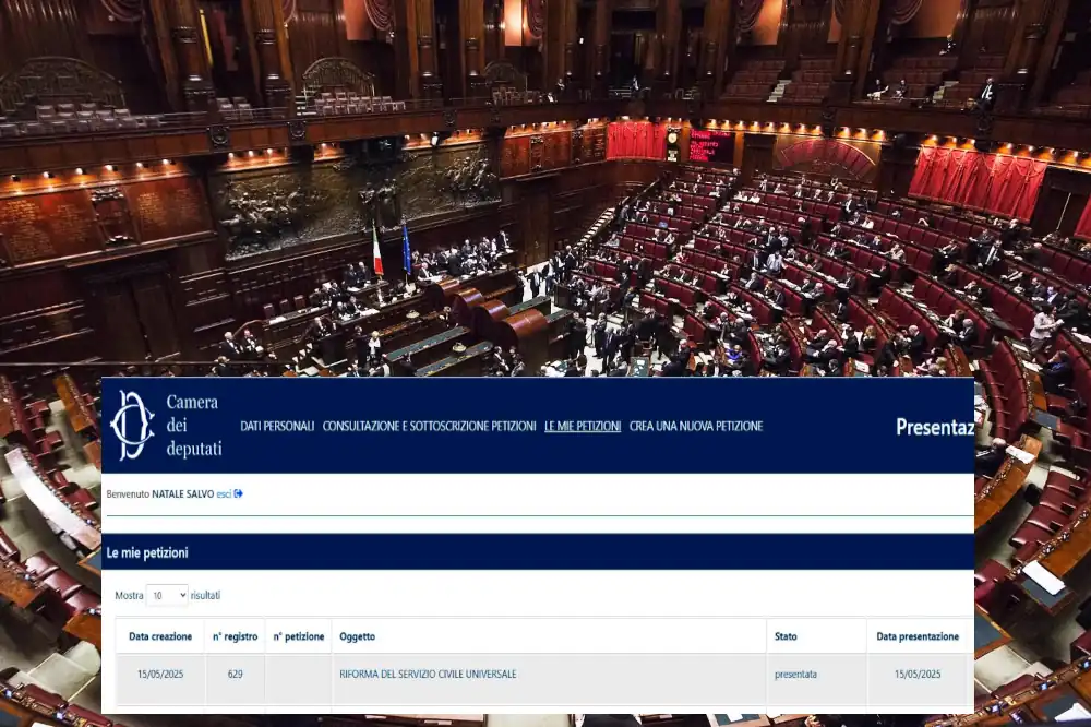 Petizione 629 Camera dei Deputati - Riforma Servizio Civile Universale